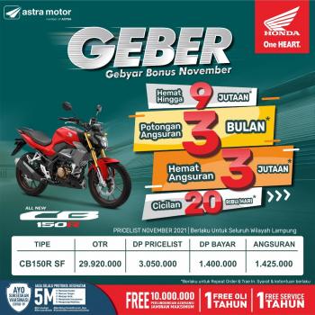 Promo Kredit Motor Honda All New CB 150 Special Edition